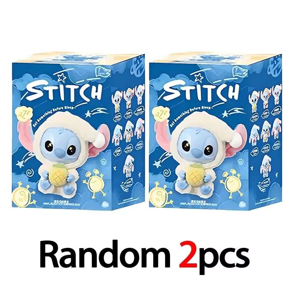 New Stitch Eat Something before Sleep Series Blind Box Plush Dolls Pendant Cute Doll Ornament Mystery Box Surprise Toys Gifts